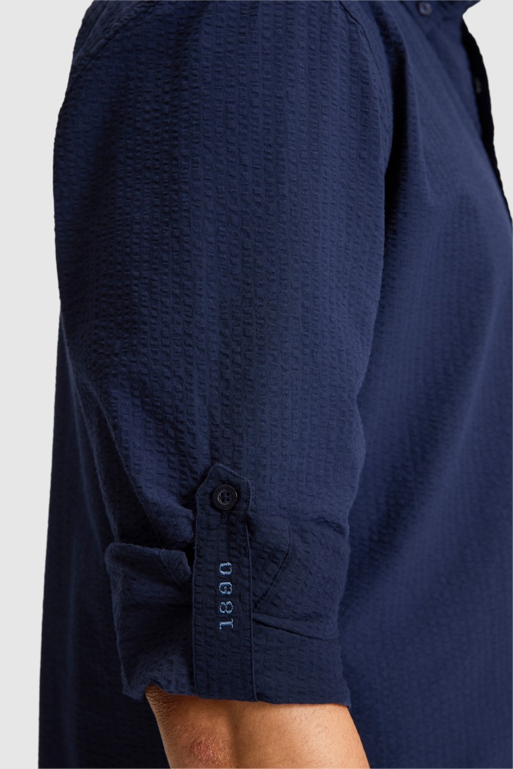 U.S. Polo Assn. Erkek Açık Lacivert Uzun Kollu Basic Gömlek 50324638-VR059 görsel 6