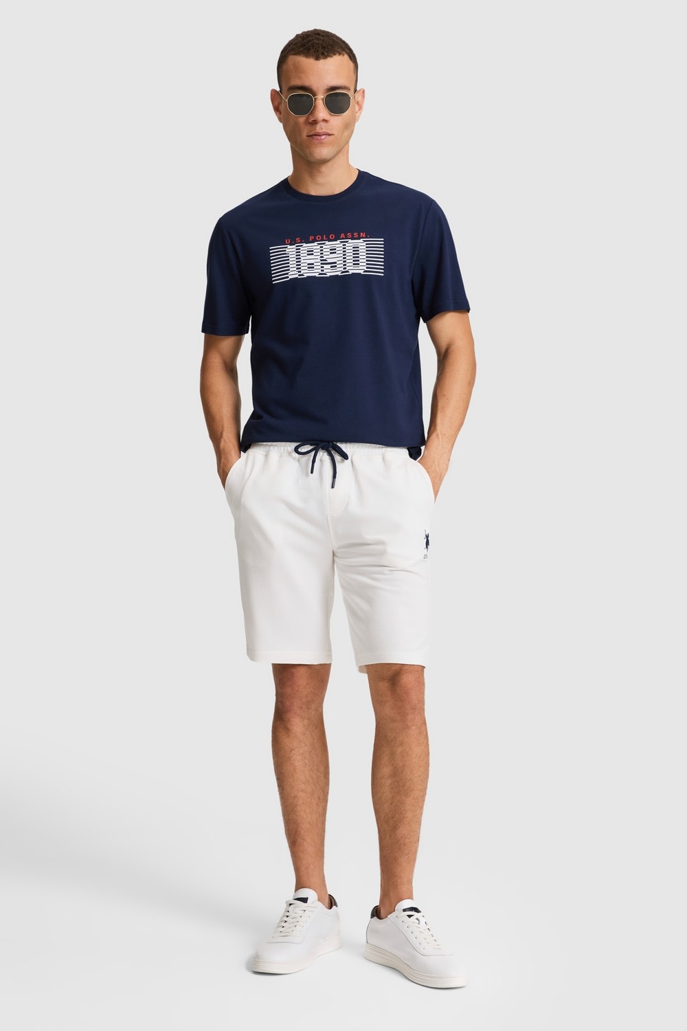 U.S. Polo Assn. Erkek Lacivert Örme Şort 50322605-VR033 görsel 7