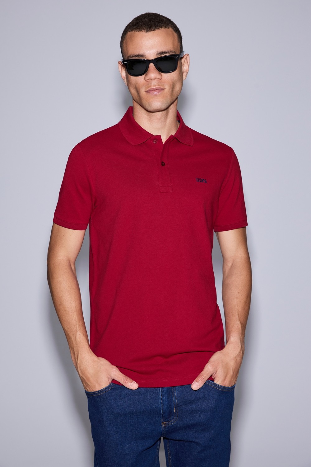 U.S. Polo Assn. Erkek Kiremit Tişört Basic 50326963-VR031 görsel 8