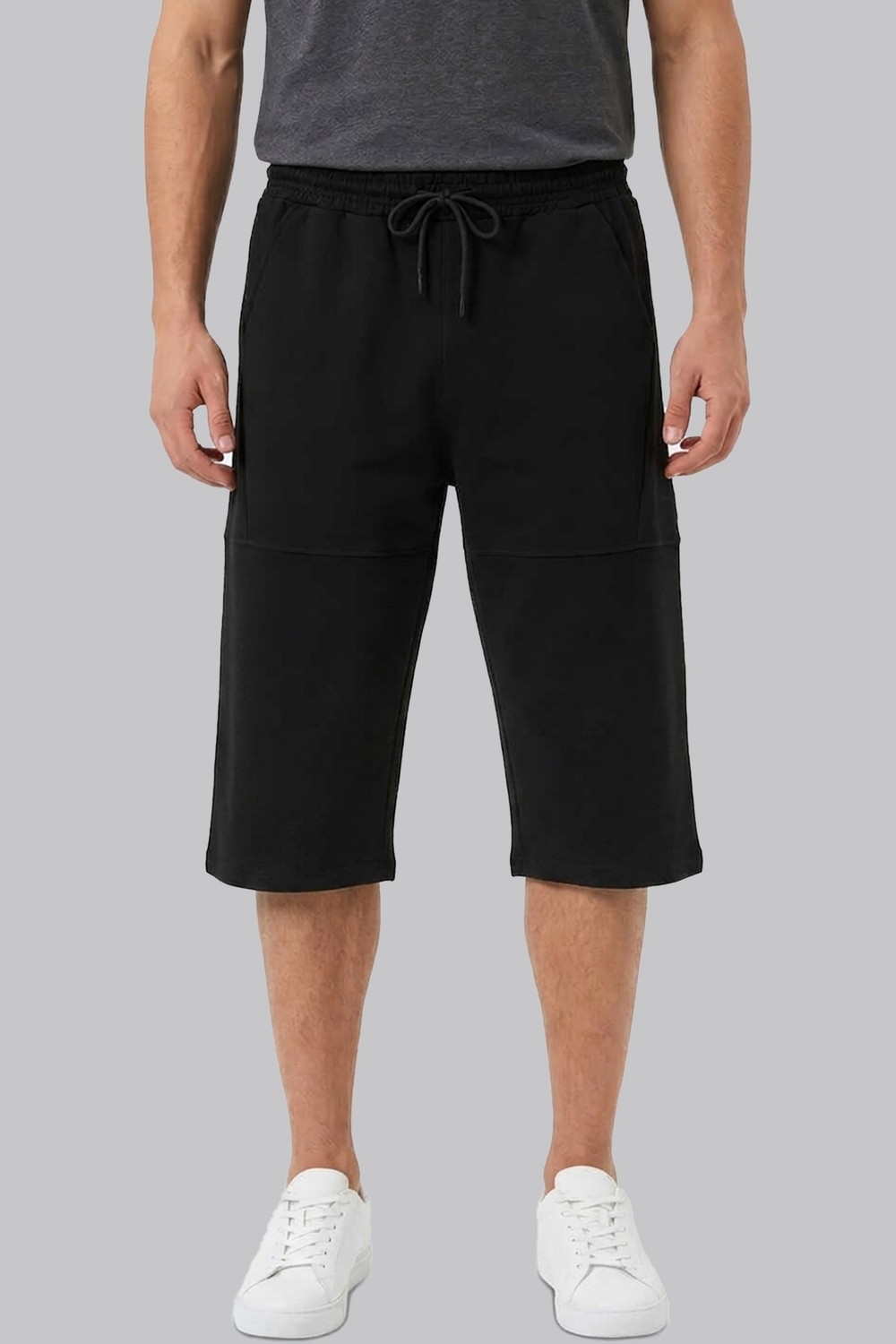 Slazenger 7070 Erkek Regular Fit Uzun Kapri Bermuda Şort Pamuklu Esnek Rahat Kesim görsel 2