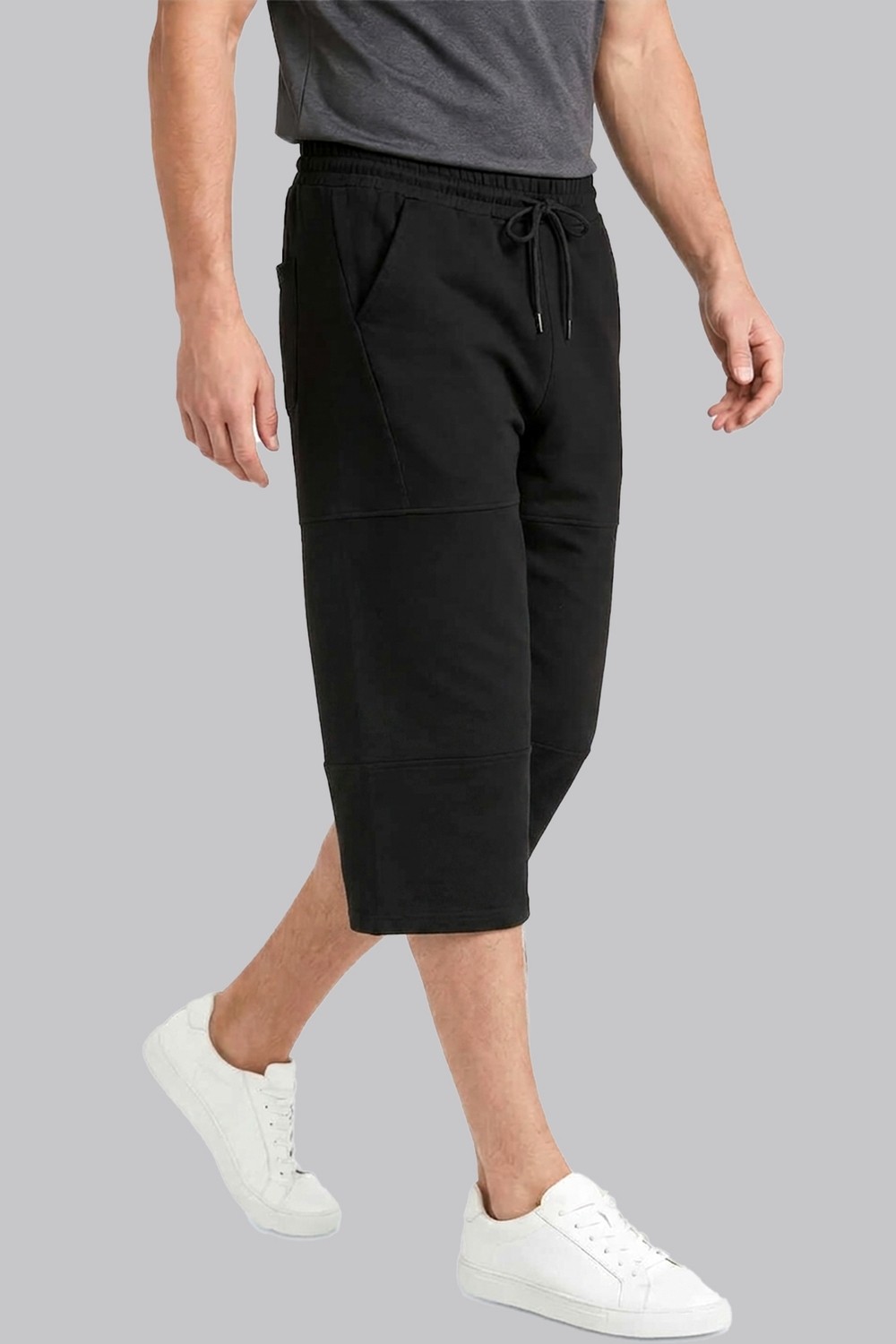 Slazenger 7070 Erkek Regular Fit Uzun Kapri Bermuda Şort Pamuklu Esnek Rahat Kesim görsel 4