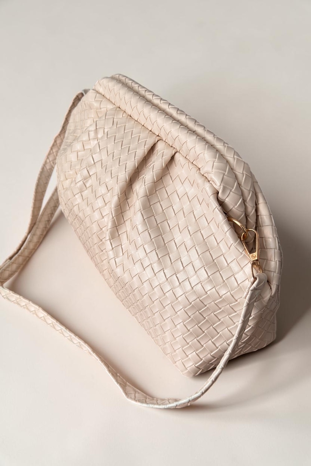 CLASSBAG Kadın Siyah Örgü Desenli Portföy&clutch ve Ayarlanabilir Askılı Omuz Çantası görsel 6
