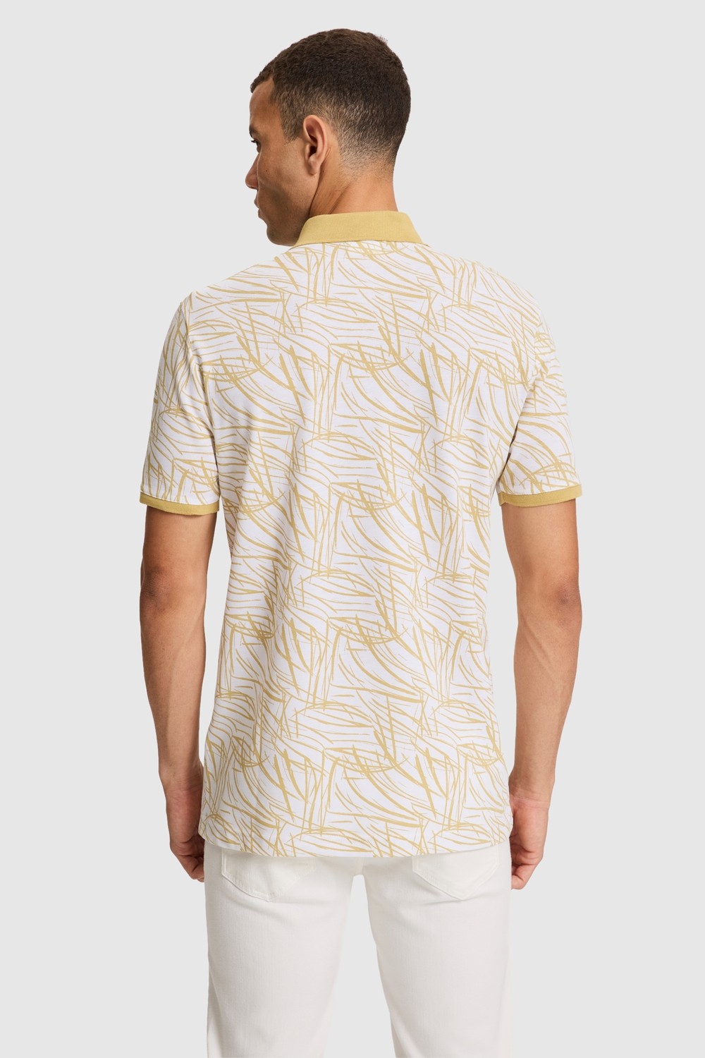 U.S. Polo Assn. Erkek Bej Regular Fit Polo Yaka Tişört 50327014-VR011 görsel 5