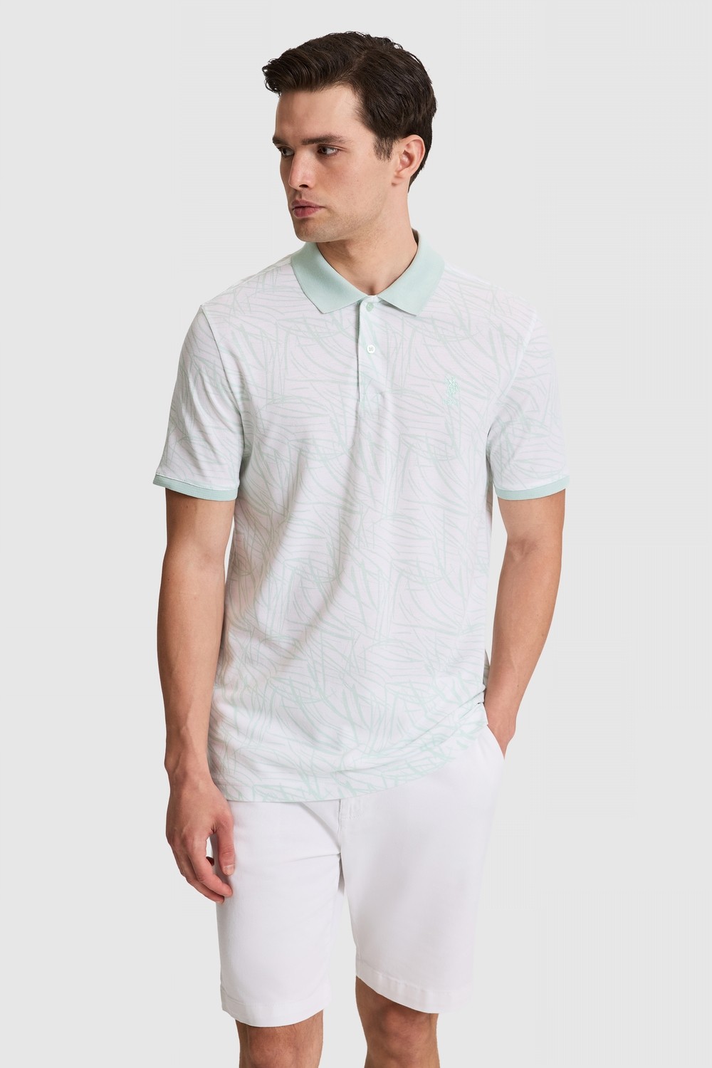 U.S. Polo Assn. Erkek Bej Regular Fit Polo Yaka Tişört 50327014-VR011