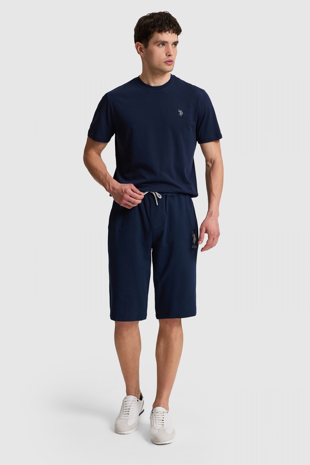 U.S. Polo Assn. Erkek Siyah Örme Şort 50322331-VR046 görsel 7