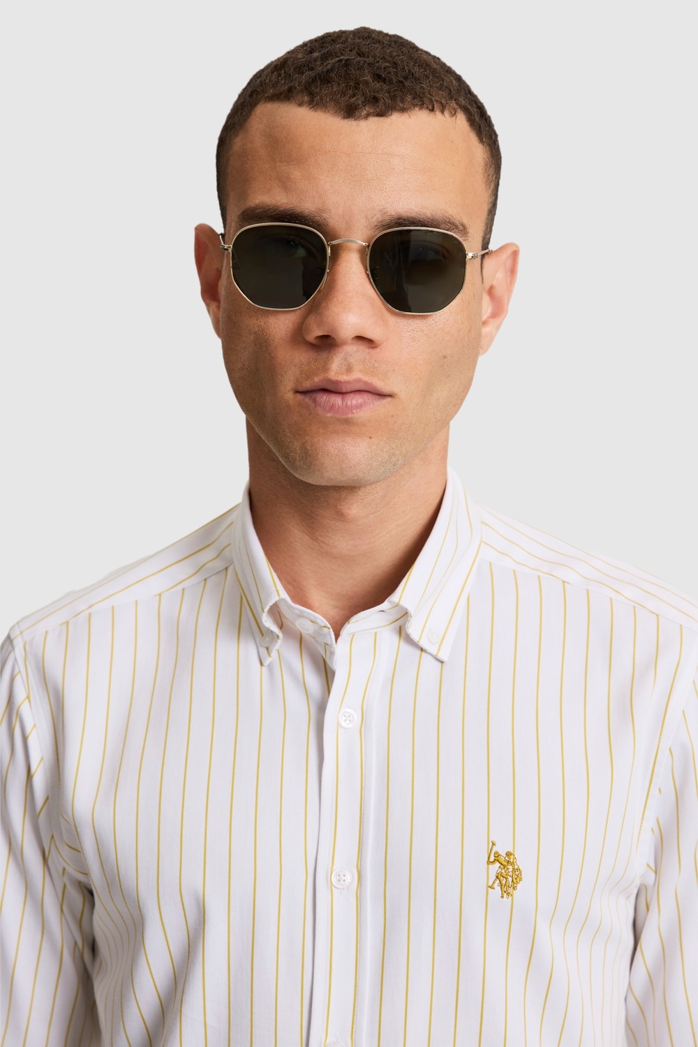 U.S. Polo Assn. Erkek Gömlek Desenli 50324745-VR235 görsel 2