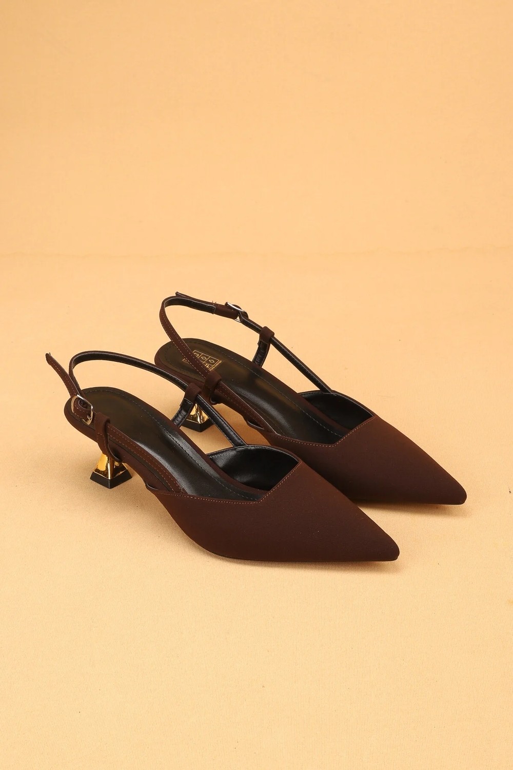 Nilsa Shoes Kadın Kısa Topuklu Saten Abiye Ayakkabı Topuklu Ayakkabı görsel 3