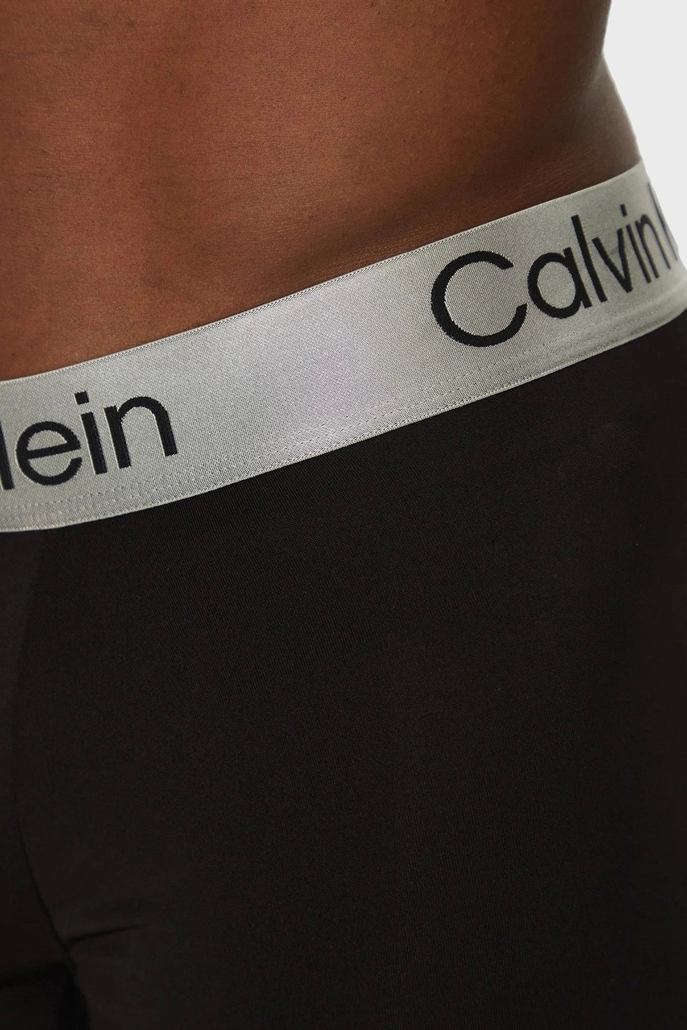 Calvin Klein Erkek Siyah Boxer 3'lü Paket S Beden Dokuma Desenli Rahat Kullanım LV00NB4269 görsel 5