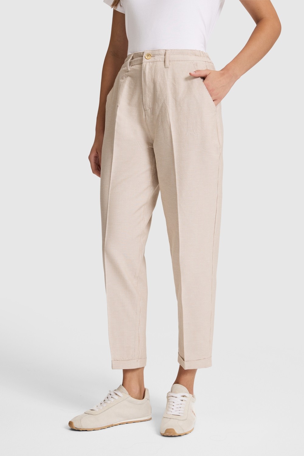 U.S. Polo Assn. Kadın Kum Pantolon (Kanvas-Chino) 50325535-VR085 görsel 4