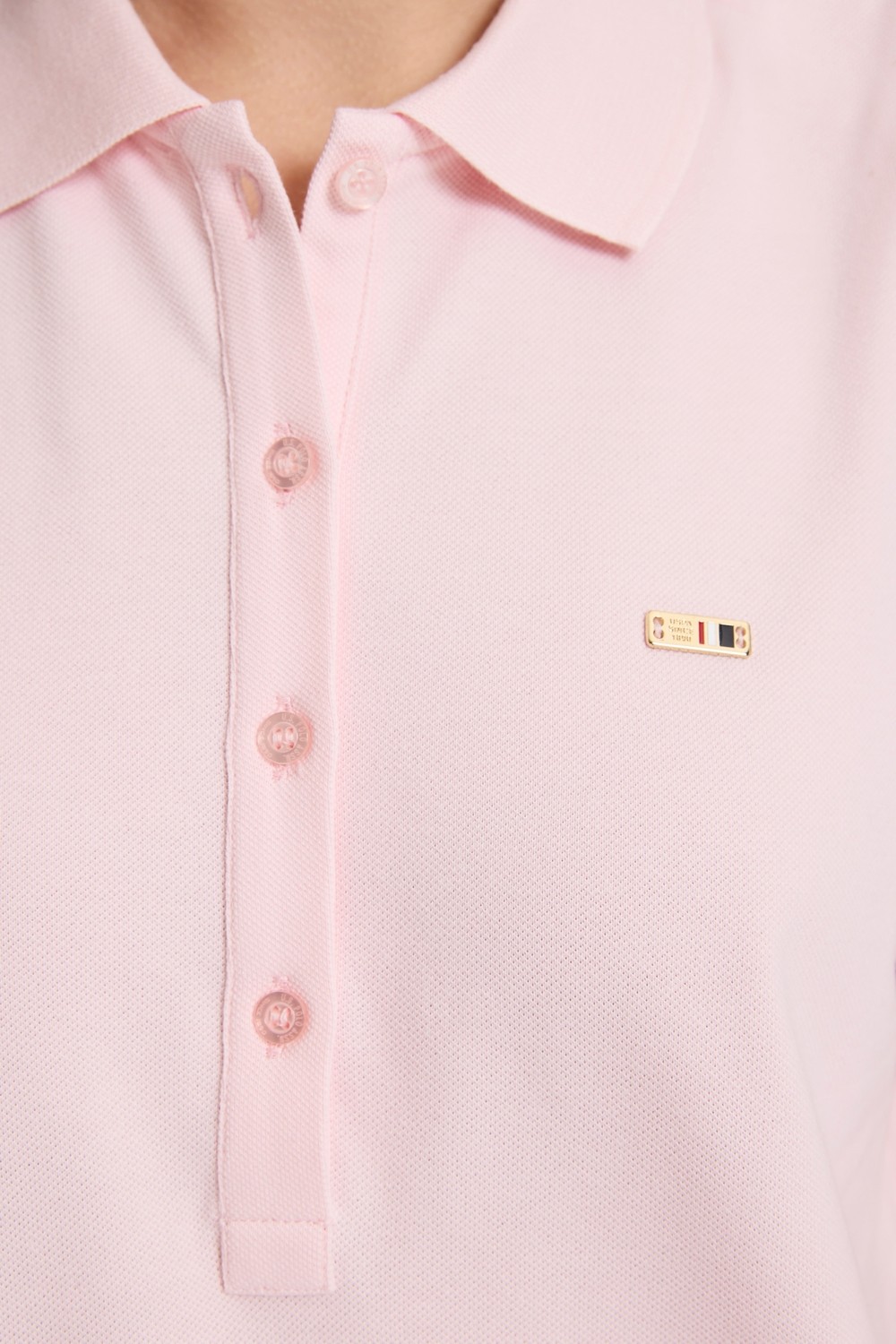 U.S. Polo Assn. Kadın Açık Pembe Tişört 50323574-VR078 görsel 5