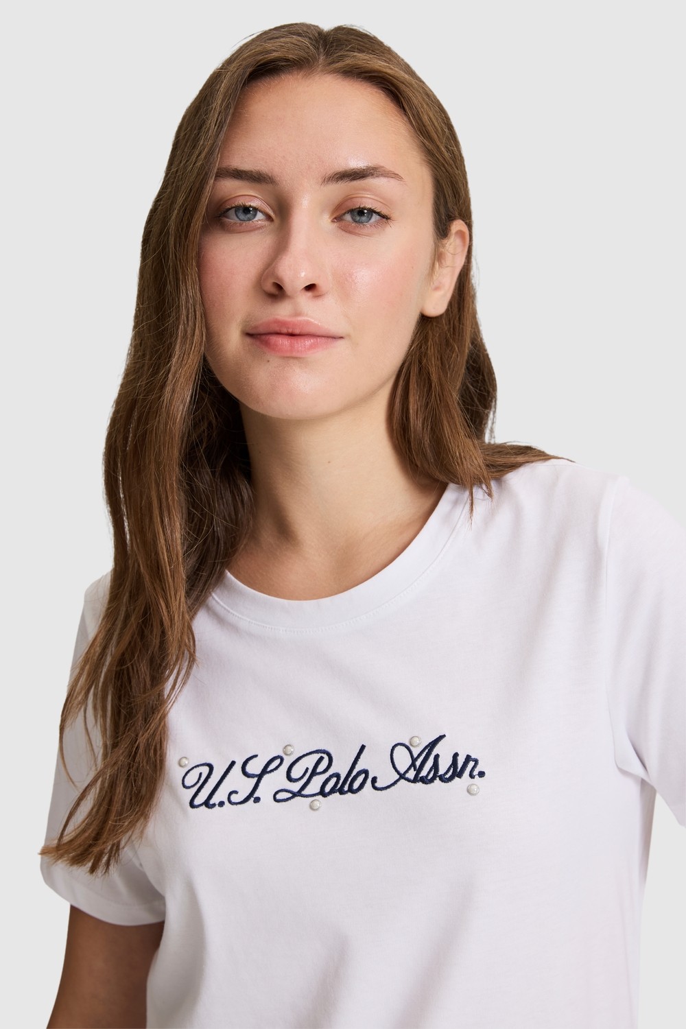 U.S. Polo Assn. Kadın Lacivert Tişört 50323463-VR033 görsel 8