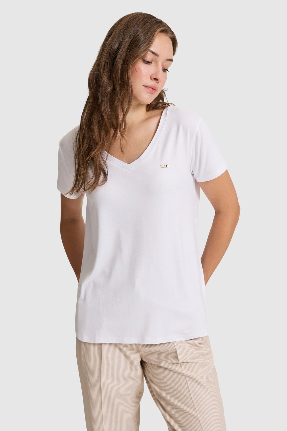 U.S. Polo Assn. Kadın Vişne Tişört 50323573-VR223 görsel 7