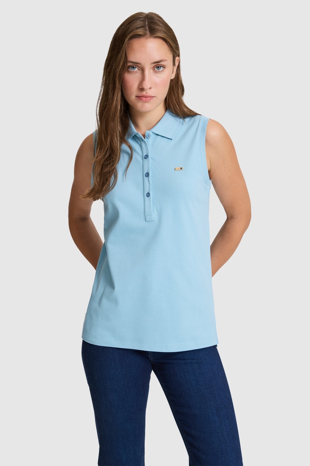 U.S. Polo Assn. Kadın Açık Pembe Tişört 50323574-VR078 görsel 6