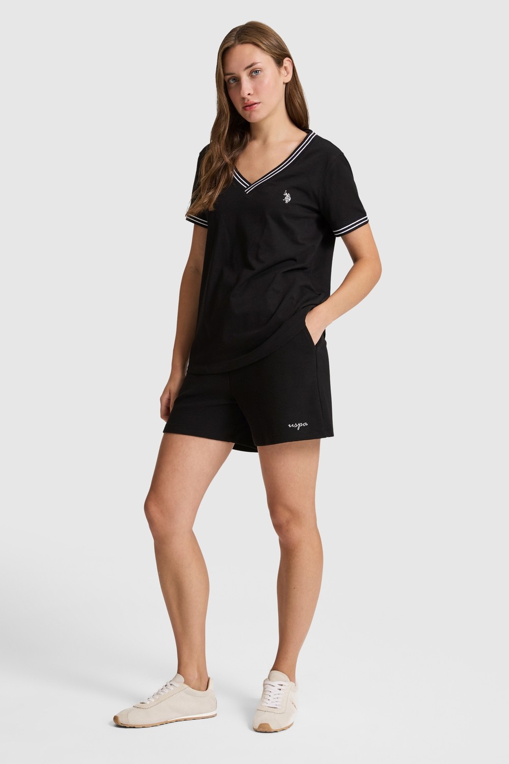 U.S. Polo Assn. Kadın Haki Şort (Örme) 50323506-VR027 görsel 3