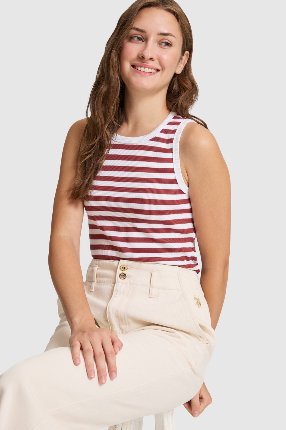 U.S. Polo Assn. Kadın Lacivert Tişört 50323549-VR033 görsel 7