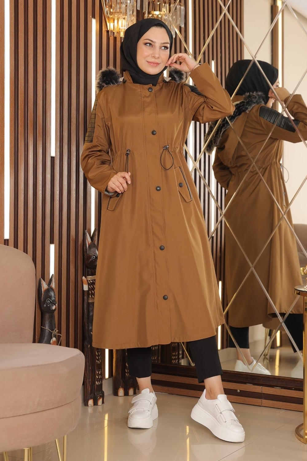 Missvalle Garni Detaylı Mont Taba 10385 görsel 3