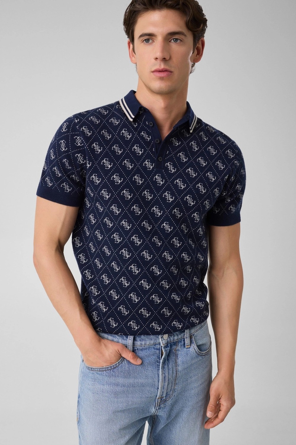 Guess Marlin Erkek Yün Karışımlı Triko