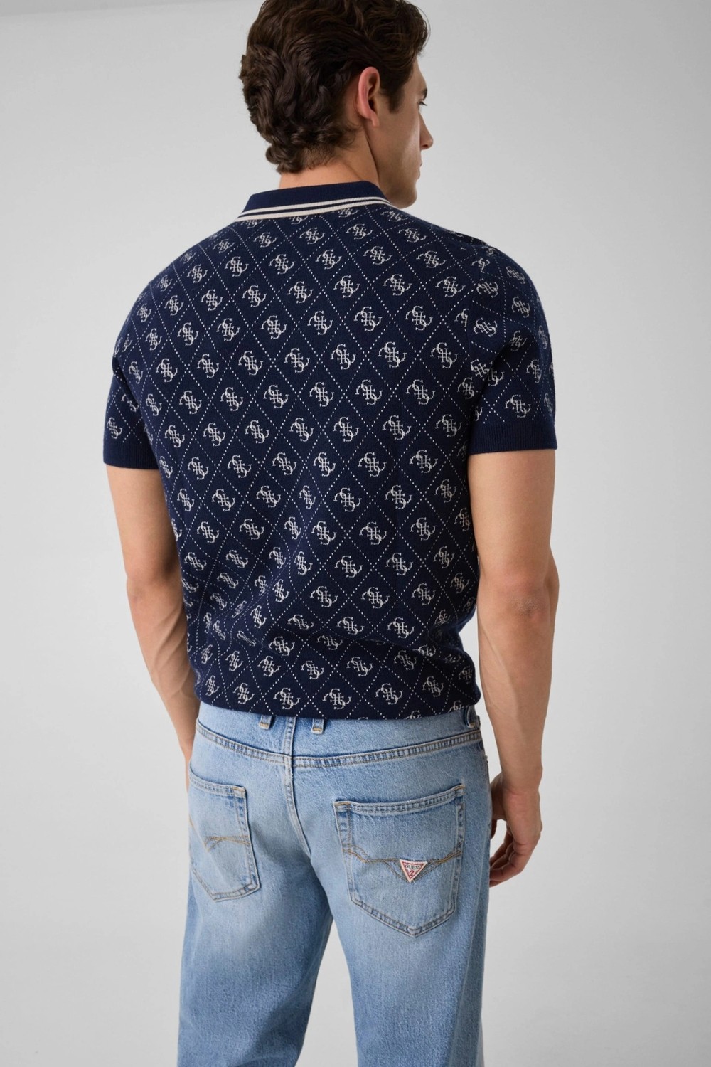 Guess Marlin Erkek Yün Karışımlı Triko görsel 3