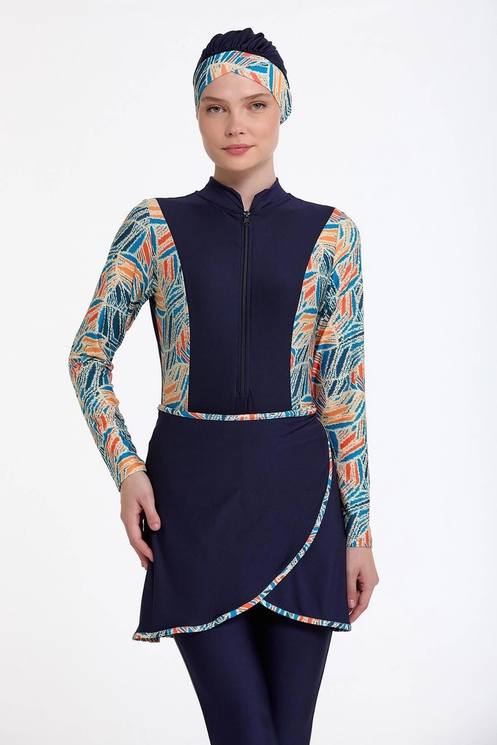 Ang Butik Argento 0764-328 Kadın Body Tesettür Takımı görsel 3