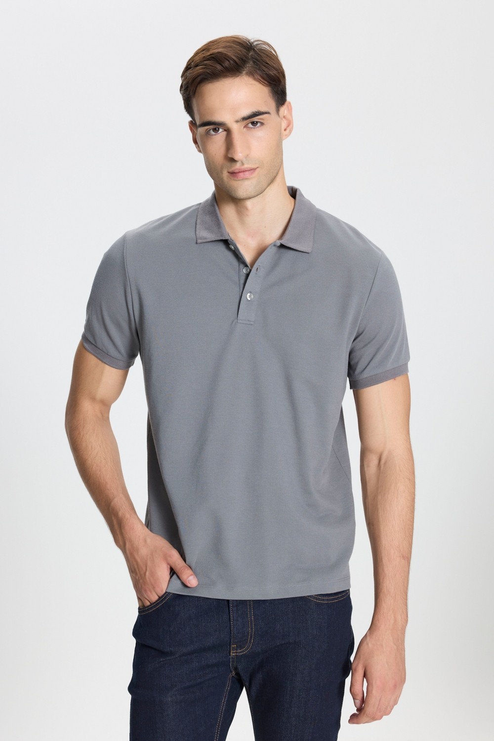 Altınyıldız Classics Pamuklu Slim Fit Dar Kesim Polo Yaka Tişört