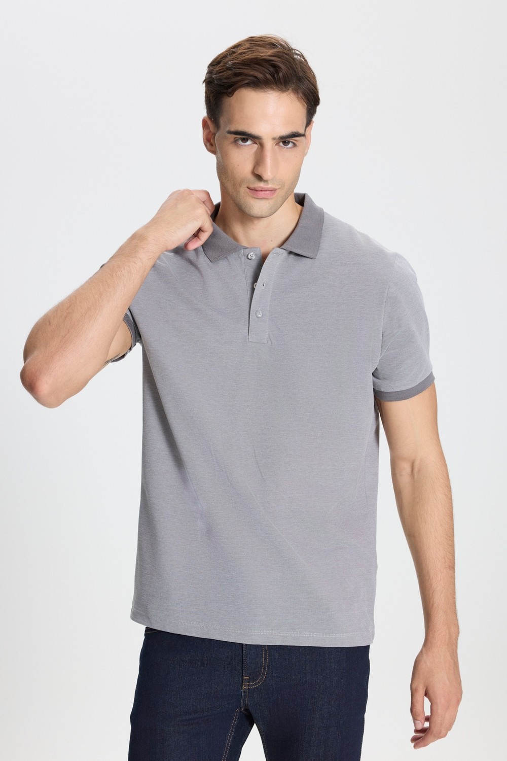Altınyıldız Classics Pamuklu Slim Fit Dar Kesim Polo Yaka Tişört