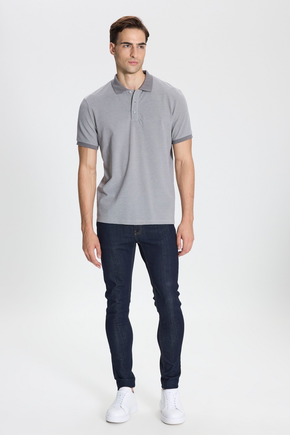 Altınyıldız Classics Pamuklu Slim Fit Dar Kesim Polo Yaka Tişört görsel 2