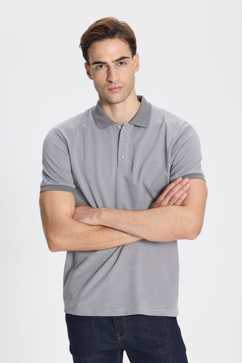 Altınyıldız Classics Pamuklu Slim Fit Dar Kesim Polo Yaka Tişört görsel 3