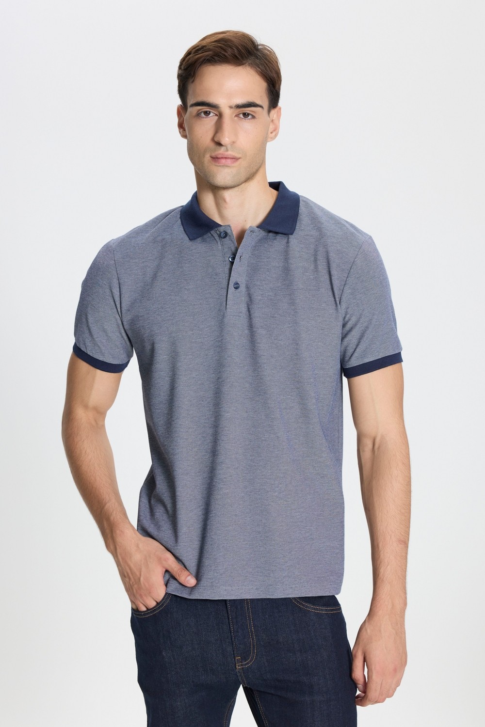 Altınyıldız Classics Pamuklu Slim Fit Dar Kesim Polo Yaka Tişört görsel 7