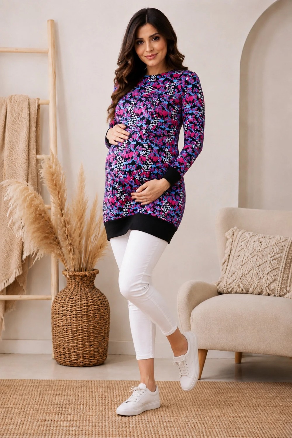 Meghan L.A Hamile Yumuşak Kumaş Tunik görsel 5