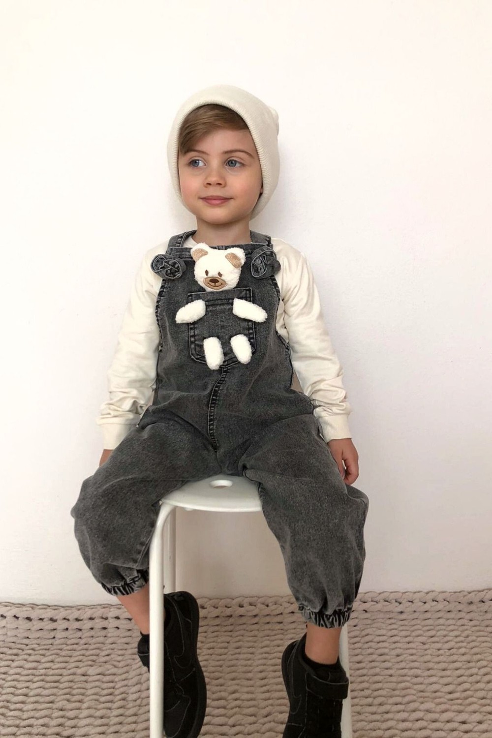 Empressco Renkli Unisex Çocuk Askısı ve Teddy Oyuncaklı Eğlenceli Takım