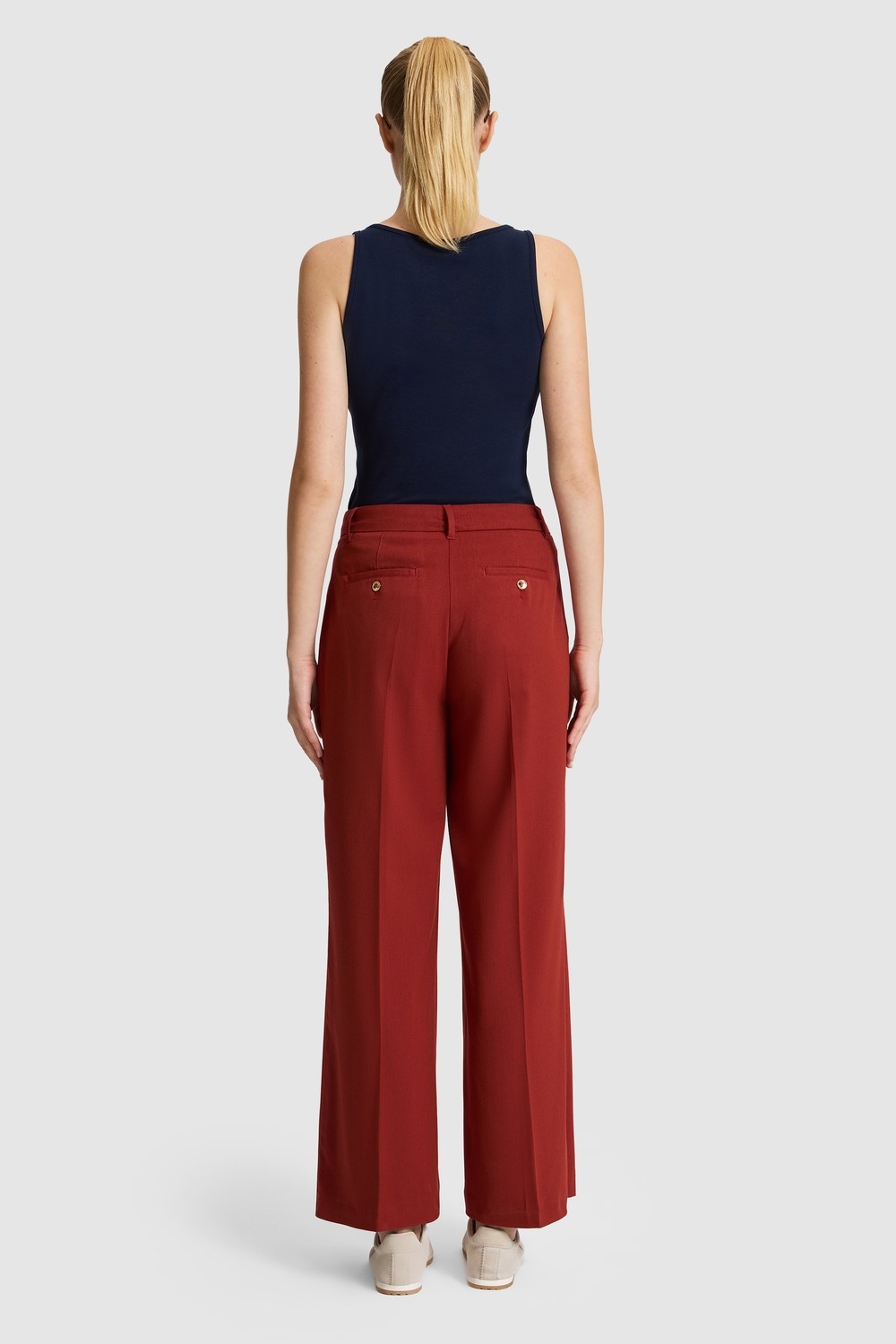 U.S. Polo Assn. Kadın Vişne Pantolon (Kanvas-Chino) 50325517-VR223 görsel 5