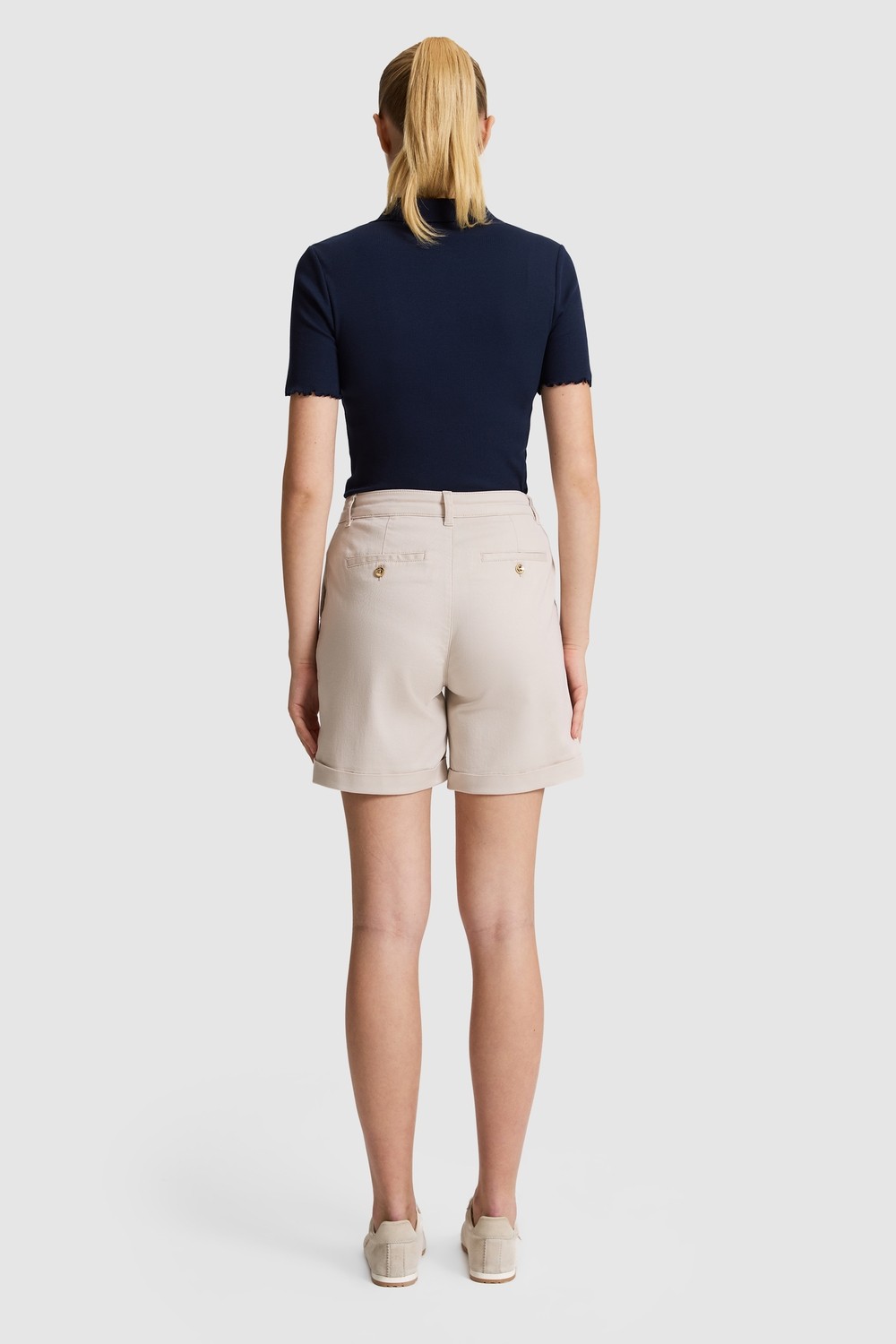 U.S. Polo Assn. Kadın Vizon Şort / Bermuda 50325529-VR052 görsel 5