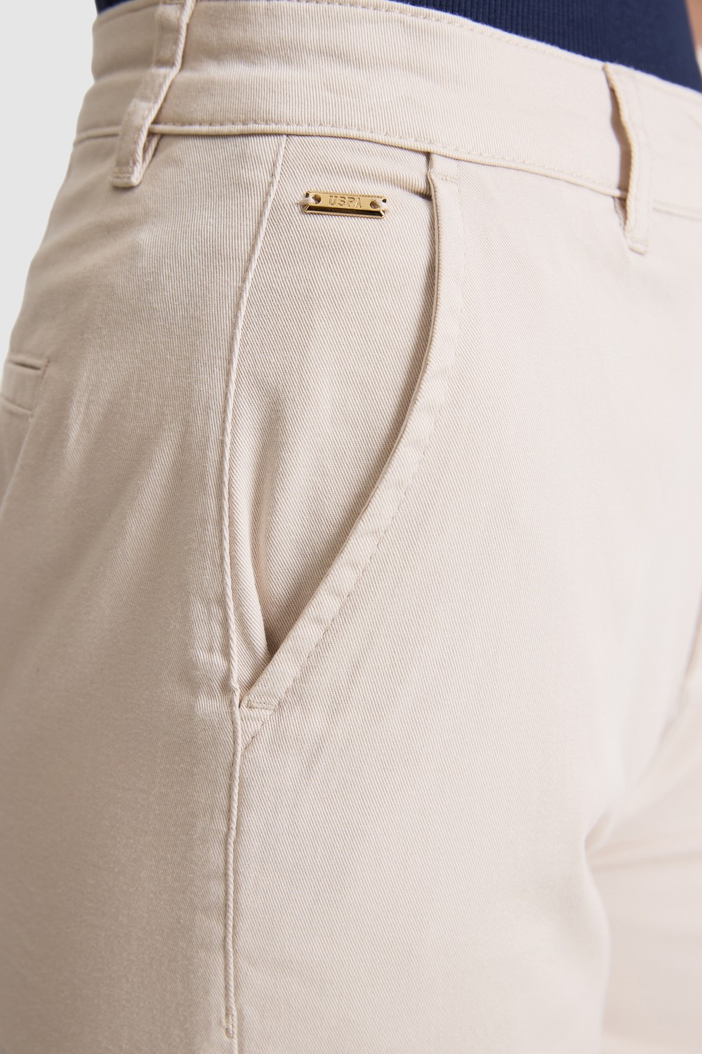 U.S. Polo Assn. Kadın Vizon Şort / Bermuda 50325529-VR052 görsel 6