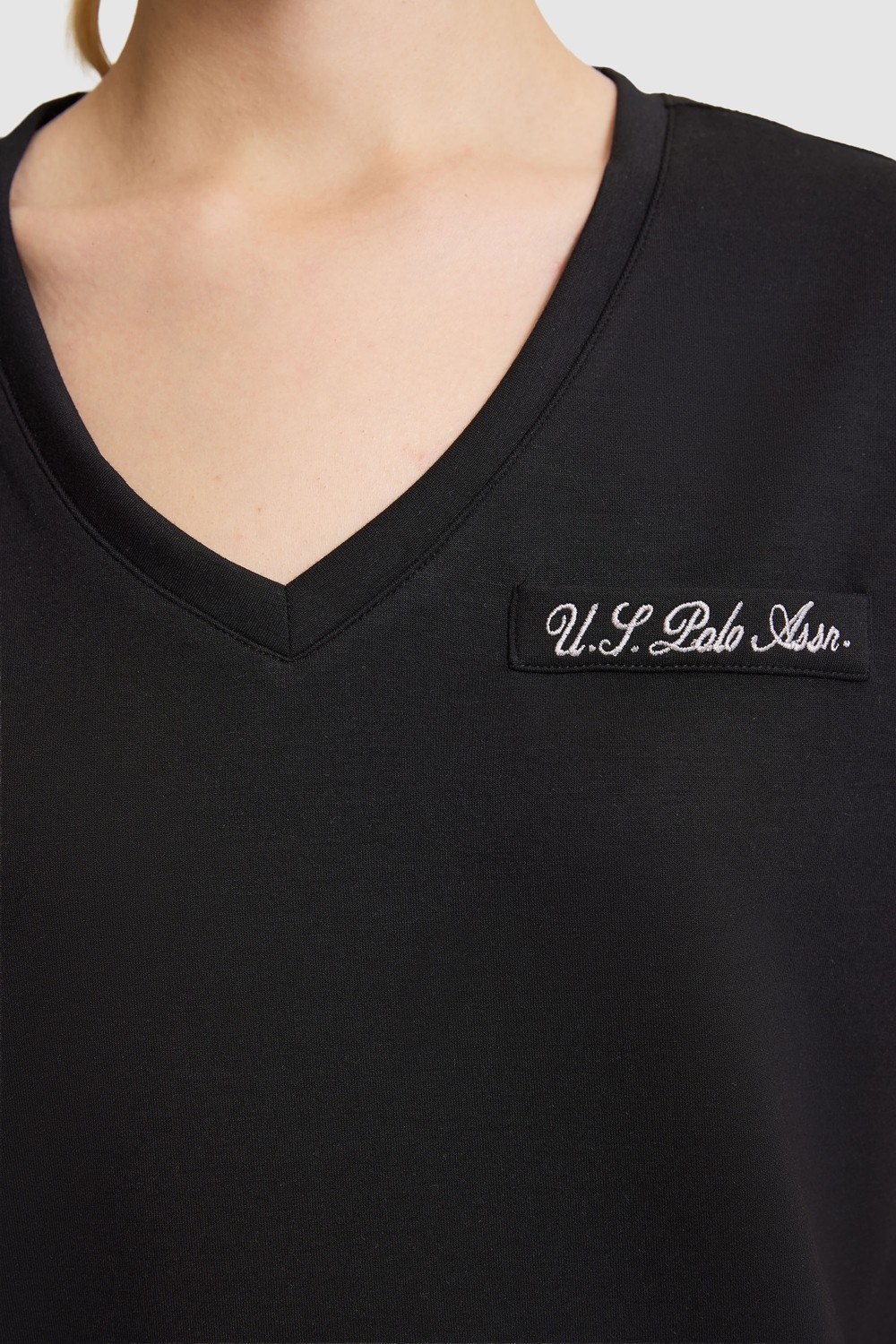 U.S. Polo Assn. Kadın Beyaz Tişört 50323493-VR013 görsel 6