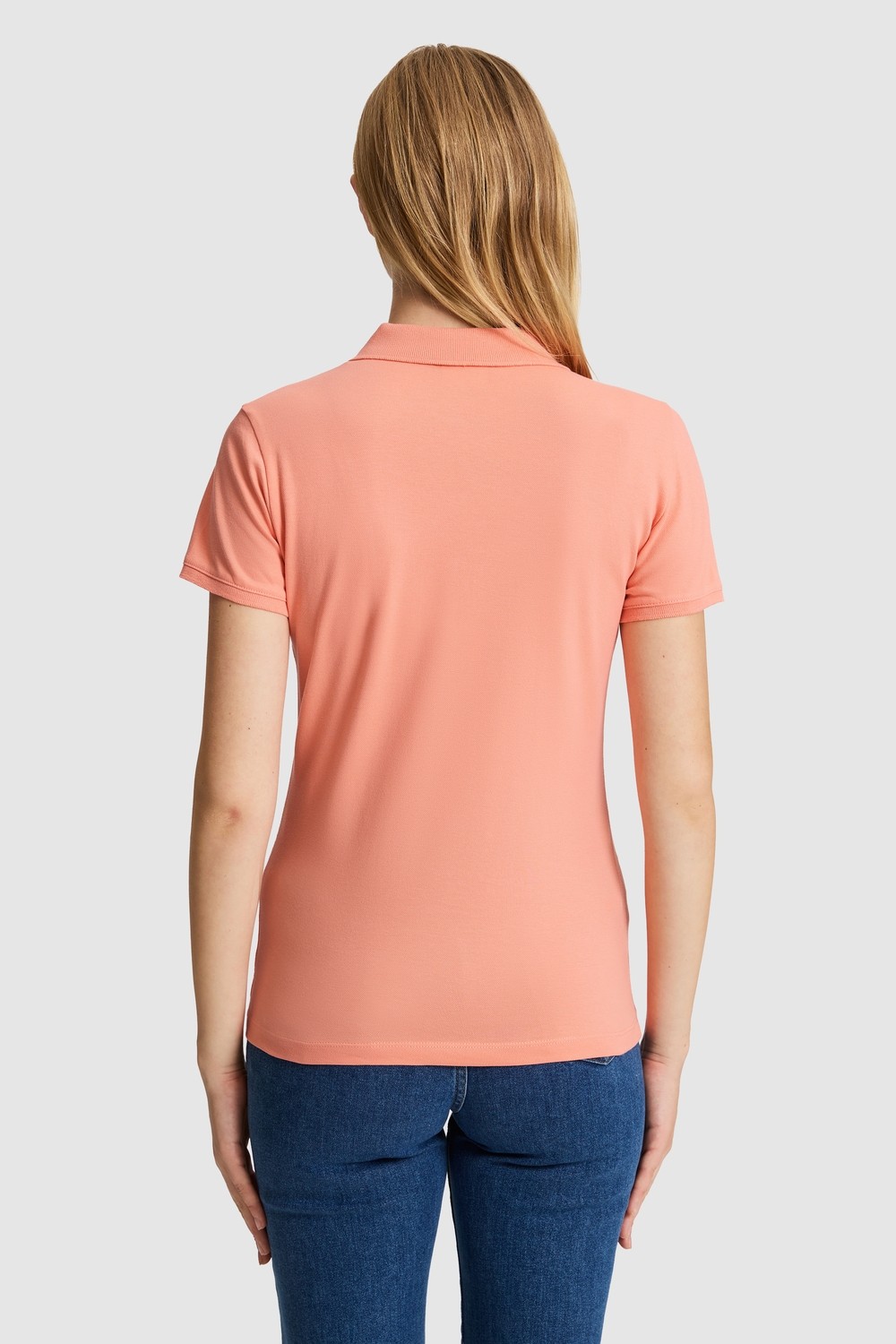 U.S. Polo Assn. Kadın Pembe Tişört Basic 50321818-VR041 görsel 5