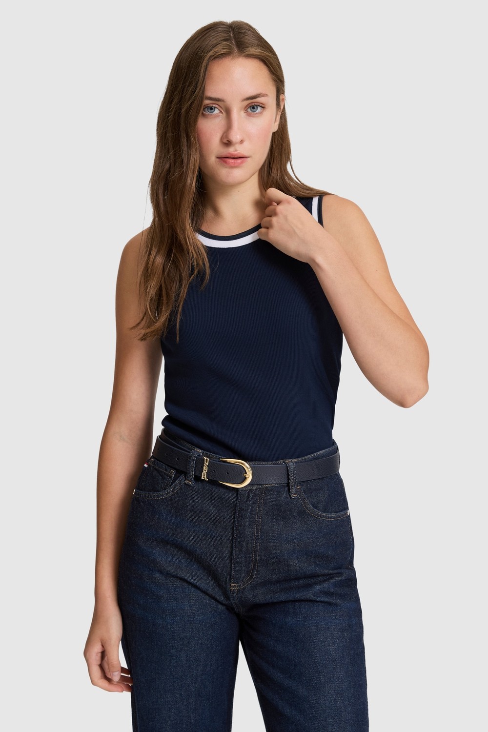 U.S. Polo Assn. Kadın Lacivert Tişört 50323430-VR033 görsel 7