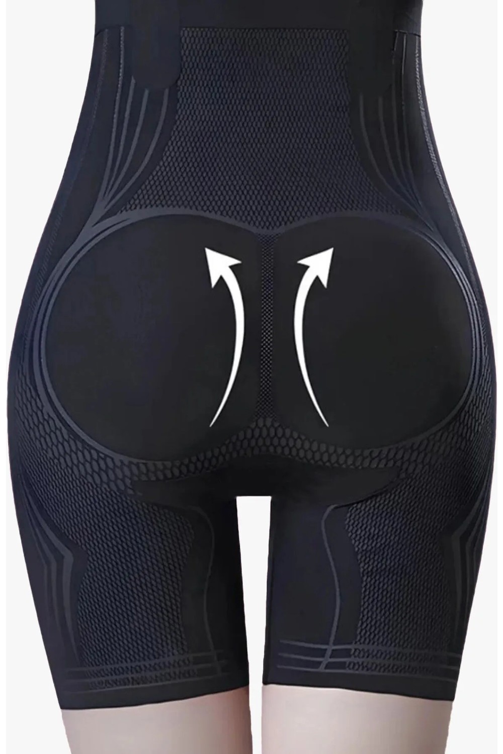 Sauna Suit Kadın Iyonizer Paçalı Korse Şort , Balenli Toparlayıcı Yüksek Bel Kaymaz ve Esnek Korse Şort görsel 8