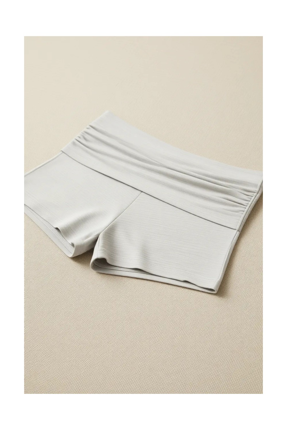 Los Ojos Siyah Katlanabilir Bel Detaylı Şort Lounge Shorts görsel 7