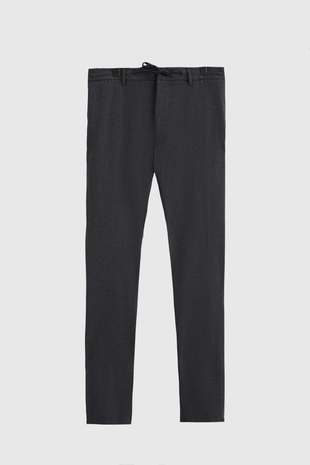 D'S Damat Slim Fit Antrasit Beli Lastikli Bağcıklı Fermuarlı Likralı Rahat Jogger Pantolon 2HC03ORTJGR01 görsel 5