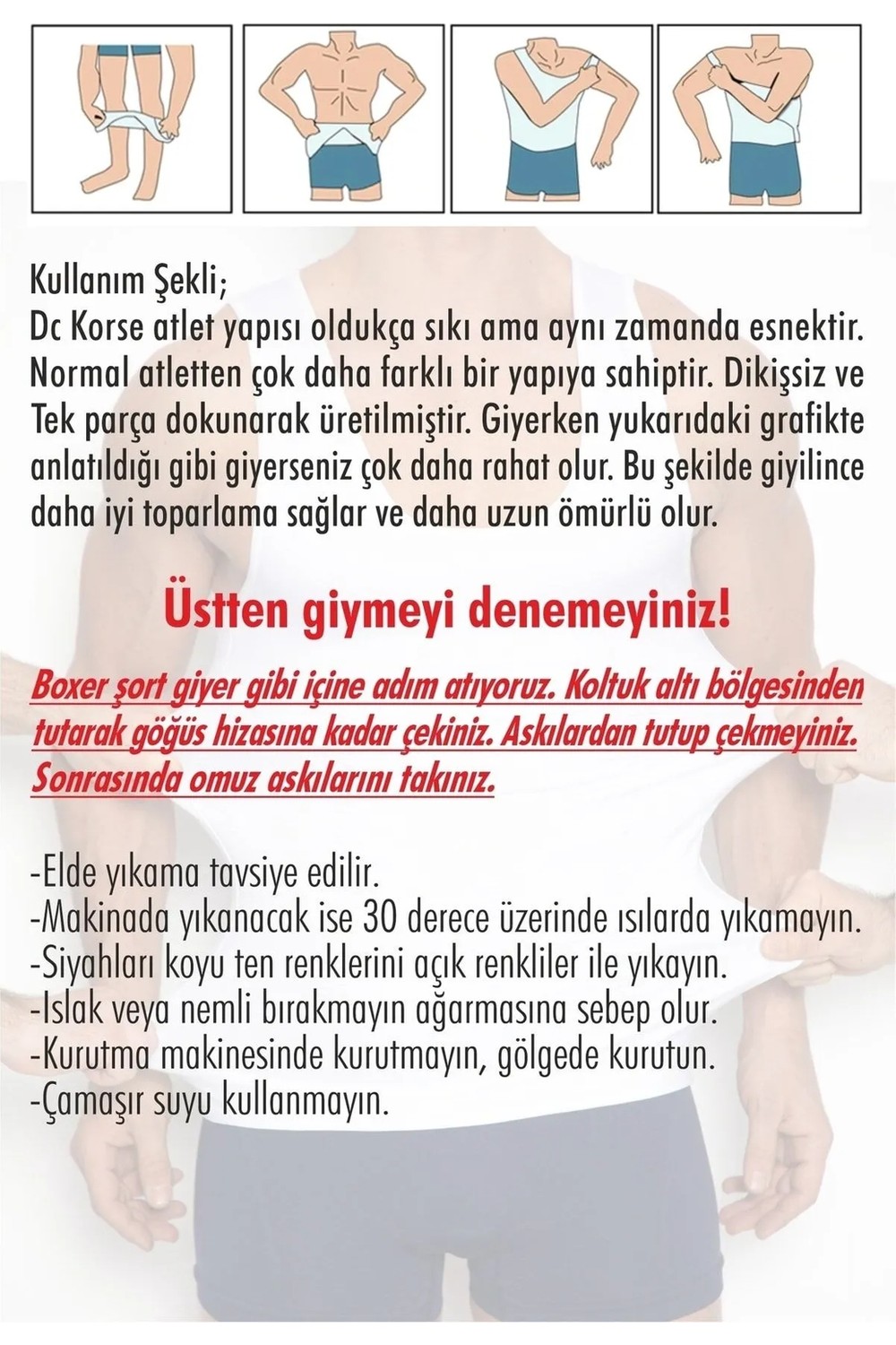 DC Premium Erkek Atlet Korse Bel Göğüs Göbek Jinekomasti Toparlayıcı Sıkılaştırıcı Dik Duruşa Yardımcı görsel 5