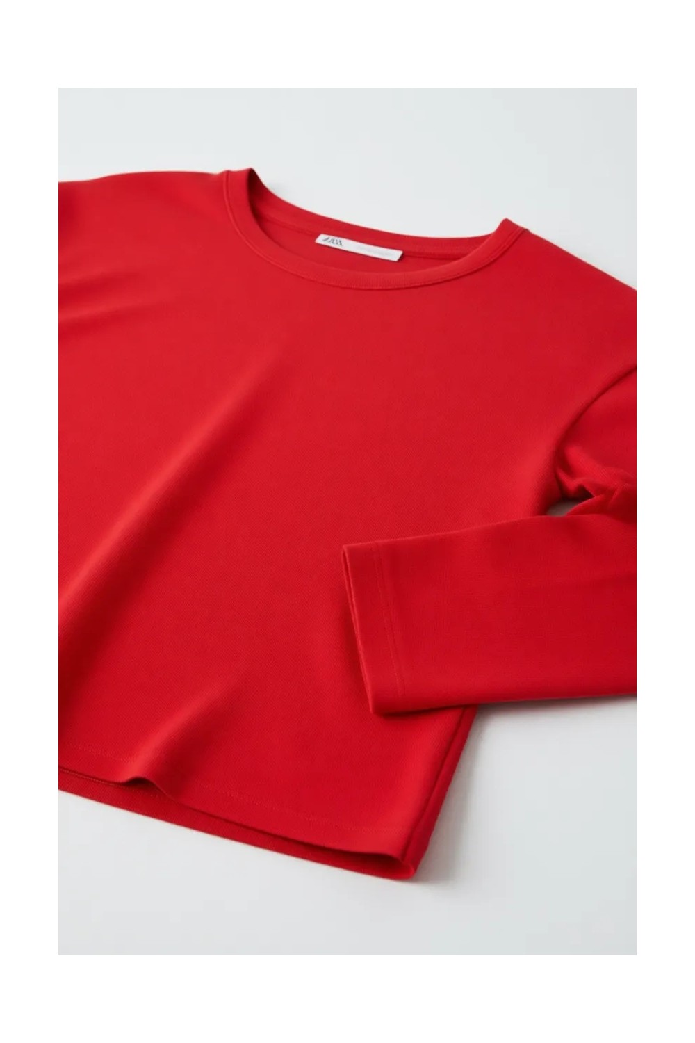 Grimelange Basıl Kadın %100 Pamuk Bisiklet Yaka Oversize Fit Uzun Kollu Siyah T-shirt görsel 6