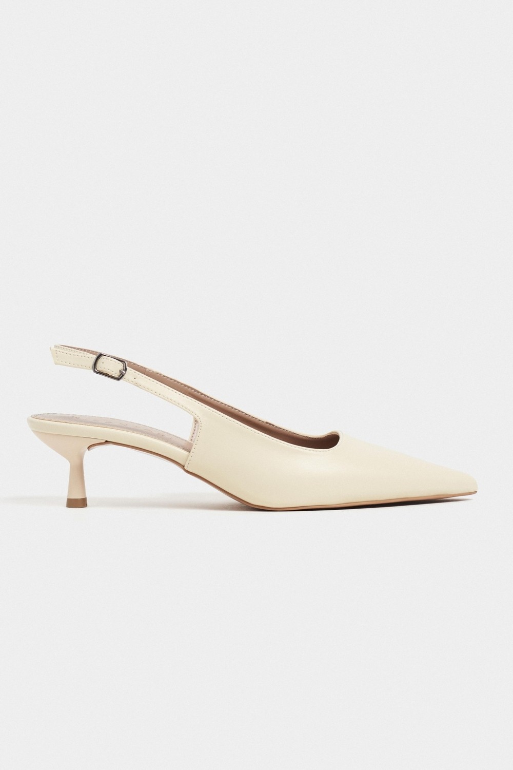 Nişantaşı Shoes Dipsy Siyah Mat Toka Detay Sivri Burun Kadın Topuklu Ayakkabı