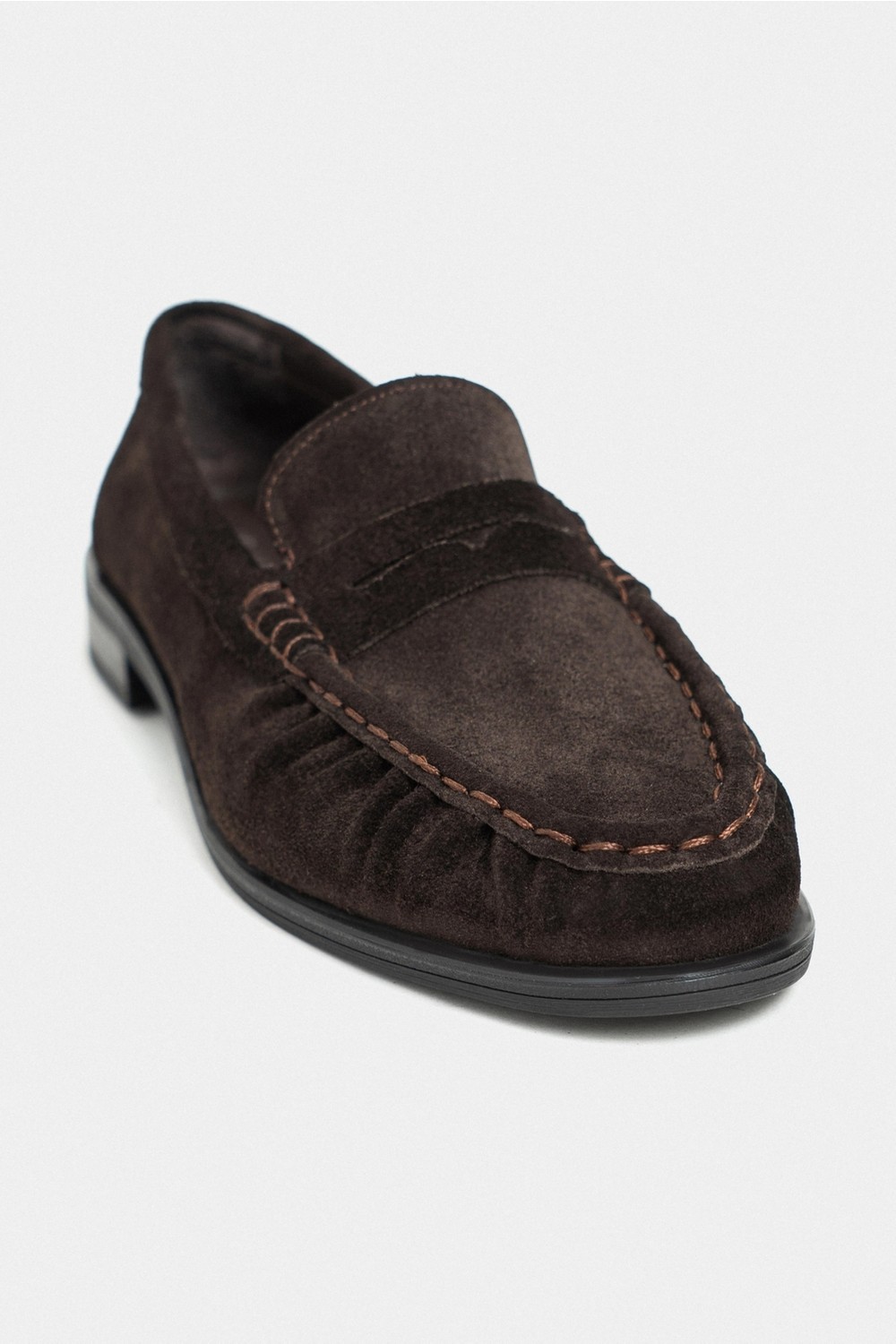 Nişantaşı Shoes Naty Rome Bej Süet Hakiki Deri Kadın Loafer Ayakkabı görsel 8