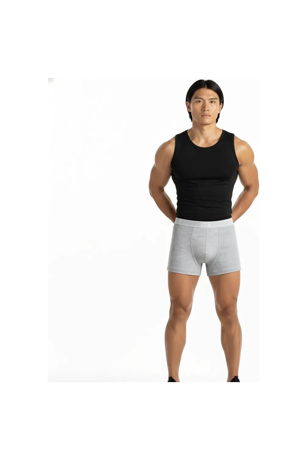 D'S Damat Ds Damat Siyah Beli Lastikli Erkek Boxer 2'li Set Esneyebilen Likralı Tasarım 4HC44ORTBS02 görsel 4