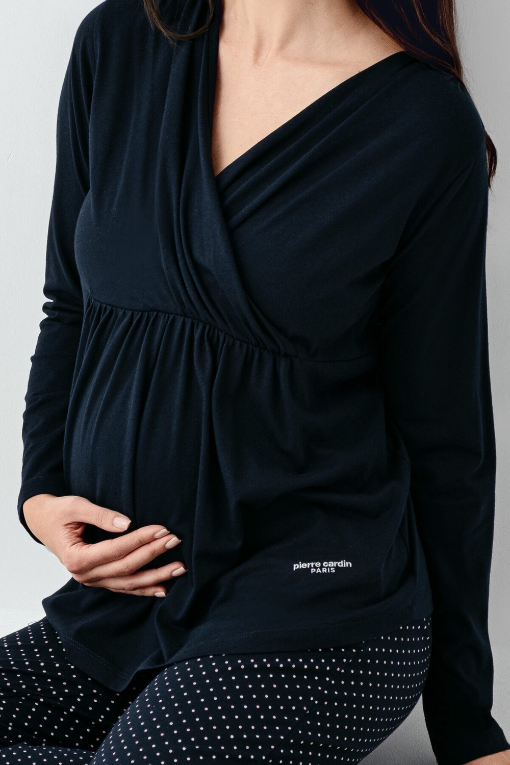 Pierre Cardin Kadın Lacivert Lohusa Pijama Takımı 9094-S görsel 3