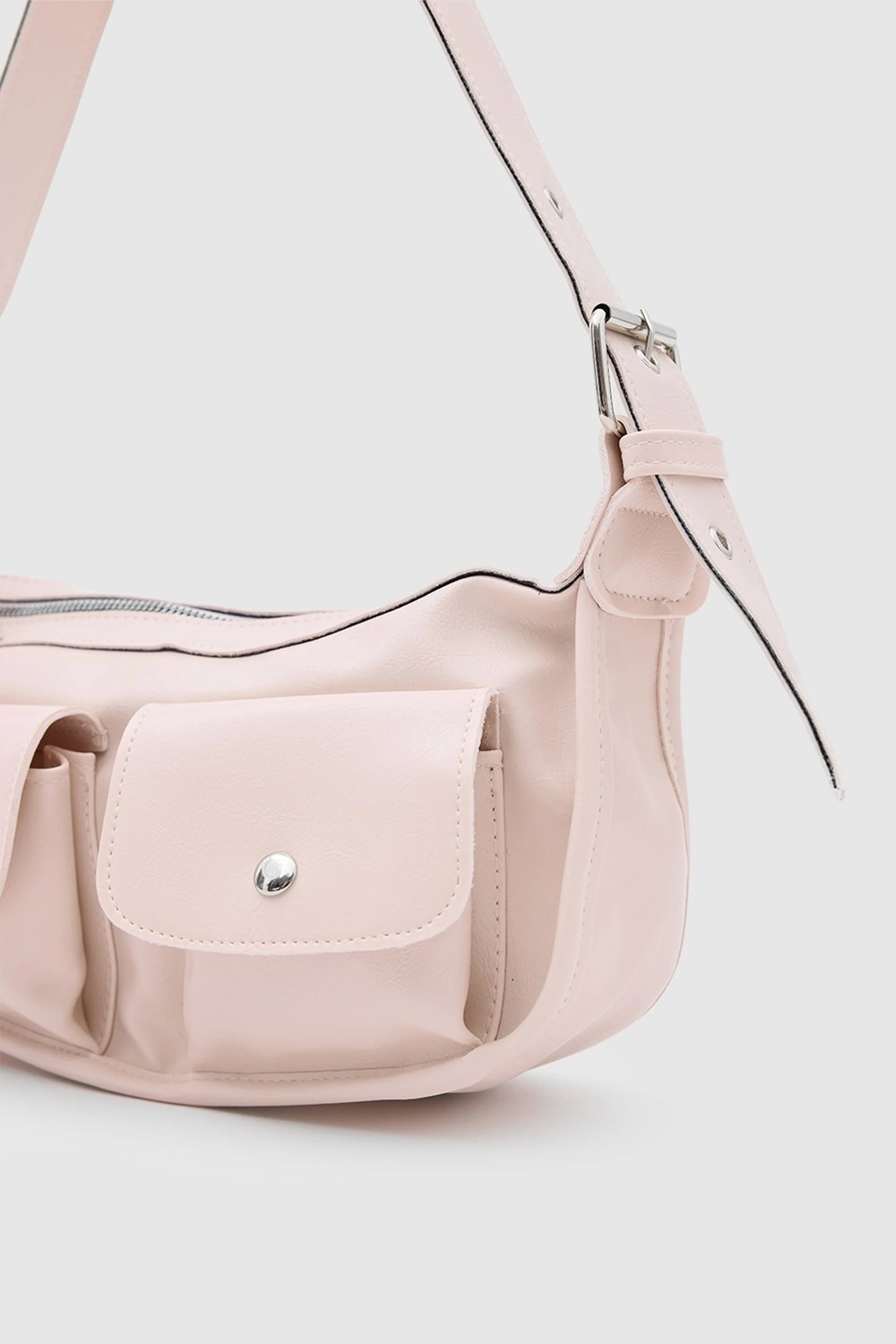 Shule Bags Diana Vintage Baget Çanta Kahve görsel 7