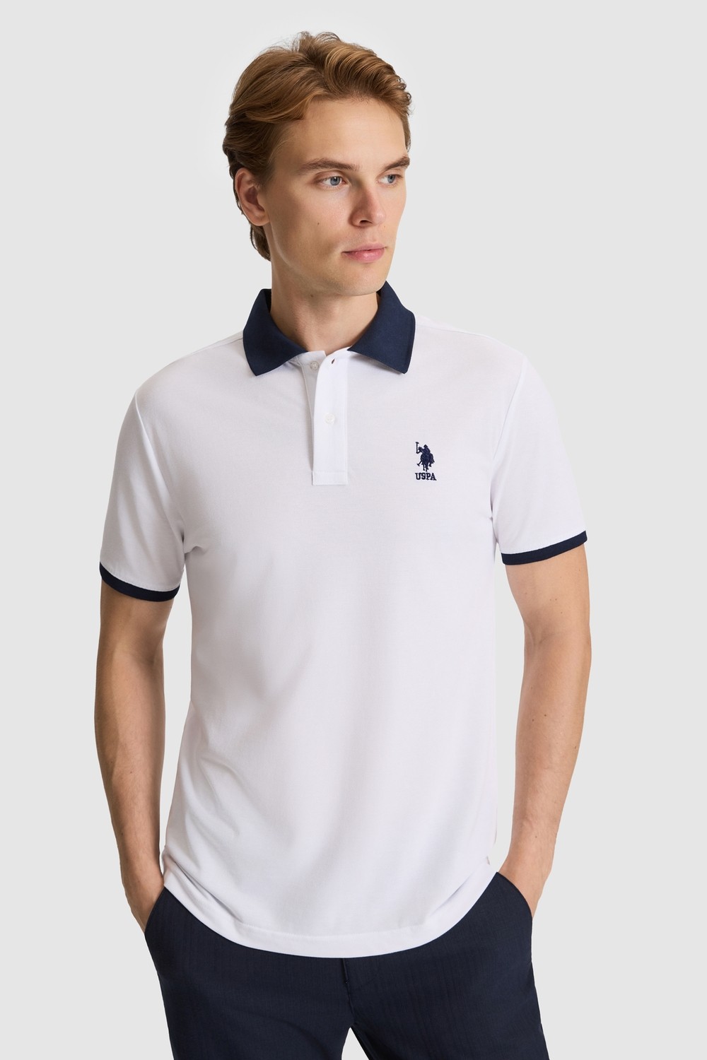 U.S. Polo Assn. Erkek Lacivert Tişört Basic 50326978-VR033