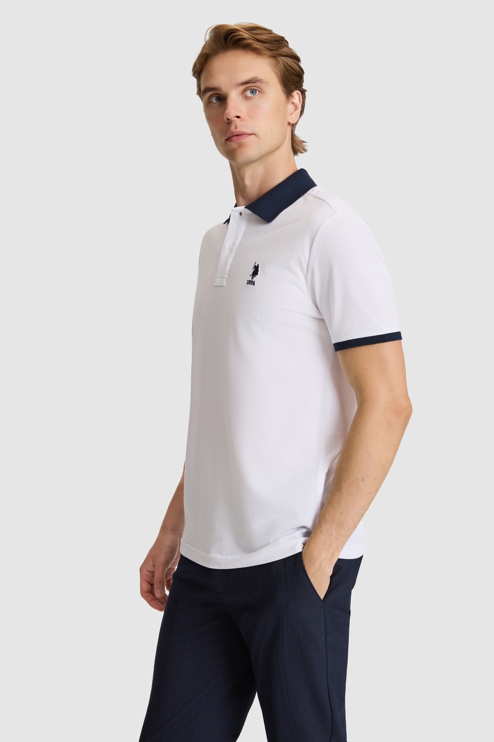 U.S. Polo Assn. Erkek Lacivert Tişört Basic 50326978-VR033 görsel 3