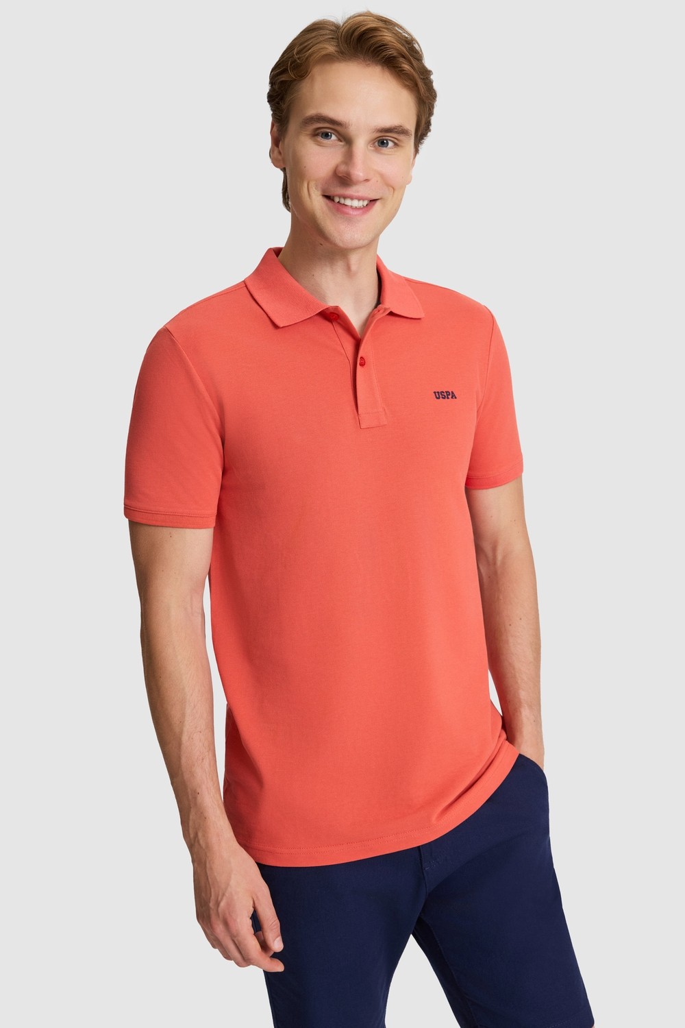 U.S. Polo Assn. Erkek Kiremit Tişört Basic 50326963-VR031