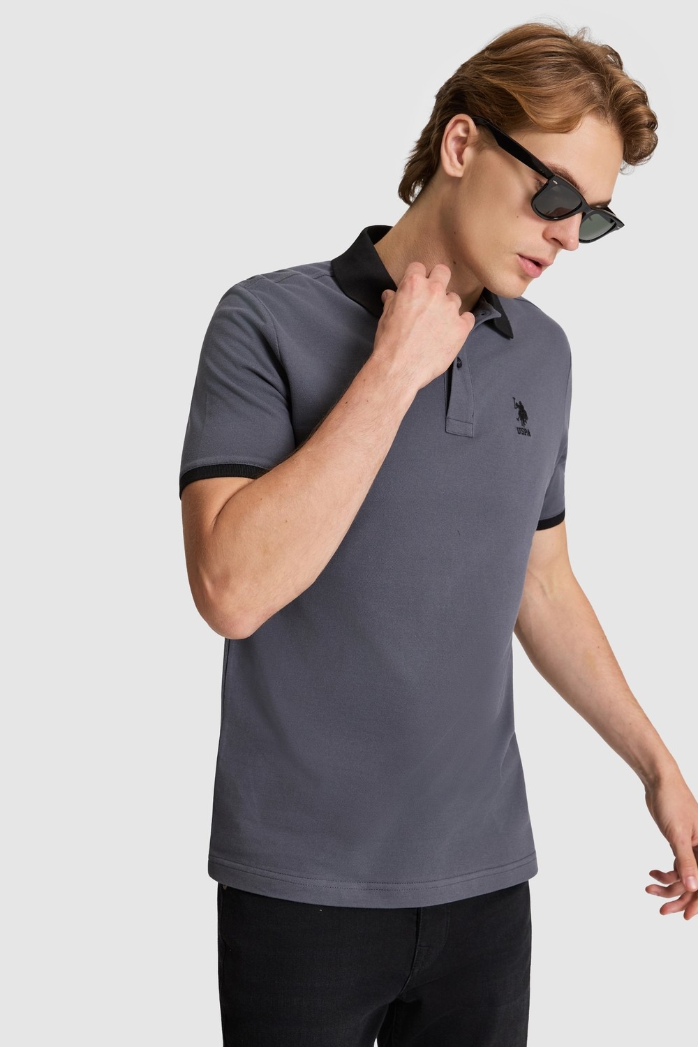 U.S. Polo Assn. Erkek Lacivert Tişört Basic 50326978-VR033